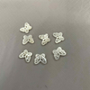 Natural Mother of pearl butterfly shape cutting bracelet design making small shell hollow design jewelry earrings using little beads