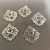 Natural Mother of pearl flower cutting pendant design hollow style big size white shell for earrings making cabochon cutting