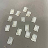 Natural Mother of pearl square shape sacred heart small parts necklace making white shell icons carving cabochon embossment