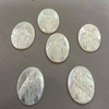 Natural Mother of pearl oval shape maria design pendant making necklace big size icons making embossment cabochon cutting