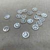Natural Mother of pearl carving image hollow cutting smile design for jewelry using DIY making