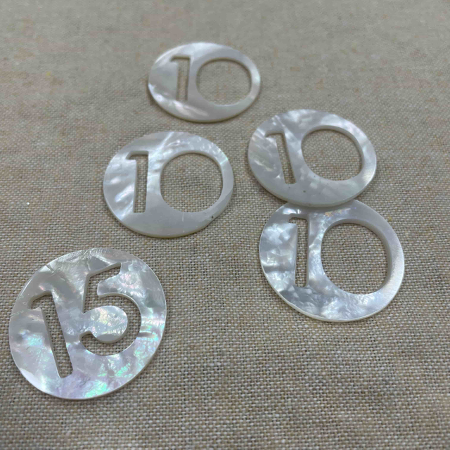 Natural Mother of pearl carving image hollow out design flat catting face icons for jewelry making round shape 