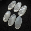 Natural Mother of pearl egg shape cutting big size oval cabochon for rings design making jewelry women necklace white shell