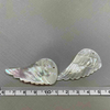 Natural Mother of pearl wing cutting jewelry pendant design big size feather shape face carving for DIY making white shell wings