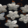 Natural Mother of pearl flower cutting for pendant white shell bracelet design jewelry making pin design necklack making design