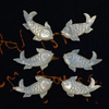 Natural Mother of pearl carving fish shape pendant jewelry embossment cutting cute things fish handmade design for DIY