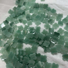 Natural amazon stone clover shape green stone plain face cutting flower shape for bracelet making earring jewelry design inlay