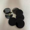 Natural Mother of pearl round shape cutting black onxy plain face for jewelry inlay making pendant design black stone 