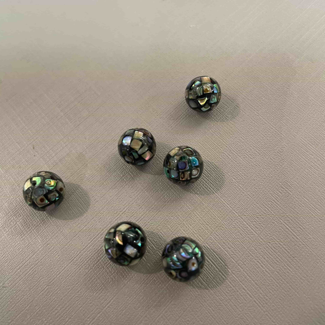 Natural Mother of pearl ball shape color beads for necklace design making pink shell round jewelry chain making using parts 