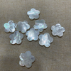 Natural Mother of pearl flat flower design plain jewelry making inlay design 