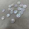 Natural Mother of pearl carving image hollow cutting smile design for jewelry using DIY making