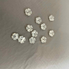 Natural Mother of pearl flower cutting design white shell earring making necklace design embossmen cabochon jewelry making 