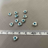 Natural Mother of pearl heart shape evil eyes small things for necklace making jewelry DIY chain little beads heart cutting shape