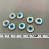 Natural Mother of pearl round shape cutting cabochon design evil eyes small things for chain making jewelry DIY inlay design 
