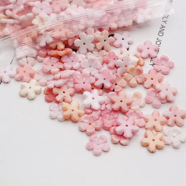 Queen conch shell carving flower shape pendant earring cutting colorful flower jewelry making handmade DIY pink stone