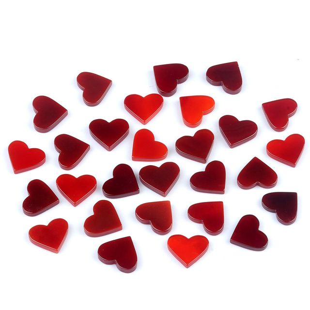 Rad agate carving heart shape cutting plain face jewelry making lnlay design necklace cabochon design