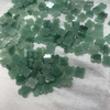 Natural amazon stone clover shape green stone plain face cutting flower shape for bracelet making earring jewelry design inlay
