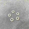 Mother of pearl carving flower jewelry parts shell beans nacar flower for earring for pendant 