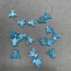 Natural Mother of pearl small beads dove shape the bird design cutting for jewelry making necklace design bracelet blue shell