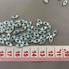 Natural Mother of pearl evil eyes cutting small beads for jewelry making design for rings for necklace fatima design white shell