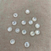 Natural Mother of pearl small cabochon cutting round beads jewelry inlay design making rings earring white shell little size 