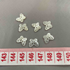 Natural Mother of pearl butterfly shape cutting bracelet design making small shell hollow design jewelry earrings using little beads