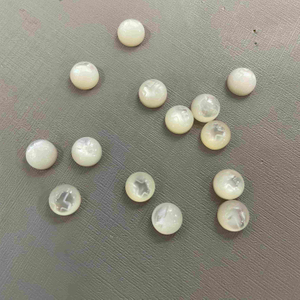 Natural Mother of pearl round cabochon cutting cross jewelry inlay design earring making necklace embossment face bracelet