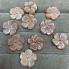 pink mop flower carving mother of pearl 20mm earring design hand make flower see shell