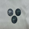 Natural Mother of pearl lady face design cutting cameo design pendant making black shell beauty lady embossment design 