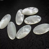 Natural Mother of pearl egg shape cutting big size oval cabochon for rings design making jewelry women necklace white shell