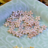 Natural Mother of pearl carving flower shape for earring design small cabochon jewelry necklace design making little beans parts
