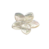 Natural Mother of pearl flower cutting for pendant white shell bracelet design jewelry making pin design necklack making design