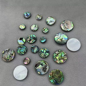 Natural Mother of pearl abalone shell plain face design square for rings making design pendant necklace parts colorfull shell