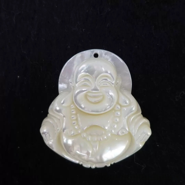 Natural Mother of pearl image Bodhisattva shape cutting for pendant making icons picture carving embossment design handmade