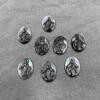black shell mother of pearl Virgin image cutting embossment pendant for jewelry making icons