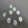 Natural Mother of pearl oval shape cutting jesus image for pendant inlay making guadalupe design icons white shell necklace design