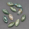 Natural Mother of pearl marquize shape cabochon for rings cutting colorful stone malachite women jewelry making design inlay 