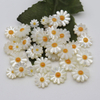 Natural Mother of pearl small flower cutting for chain design making pretty things beans for bracelet making double face white shell