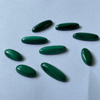 Natural Mother of pearl oval cabochon cutting for malachite long shape pendant making women jewelry small beans for bracelet design