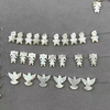 Natural Mother of pearl small beans shape cutting for necklace making bird cat shape star jewelry chain design little things fashion