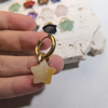 Natural Mother of pearl star shape cutting earring making DIY women jewelry small parts fashion face cutting bombe stone colorful