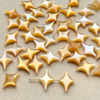 Natural Mother of pearl small cabochon for bracelet design diamond shape cutting bombe face girls jewelry making parts little star