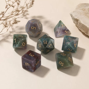 Natural Mother of pearl cubes shape cutting for malachite stone man play things lapis stone cutting dice design colorful stone 