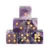 Natural Mother of pearl dice shape cutting lapis stone the cubes for play red stone colorful small beans pretty things for man 