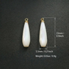Natural Mother of pearl small beans cross design cutting leaf shape for pendant making women jewelry parts pretty things moon 