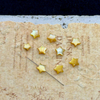Natural Mother of pearl small star shape cutting for necklace making bombe face cabochon white shell for DIY jewelry using beans