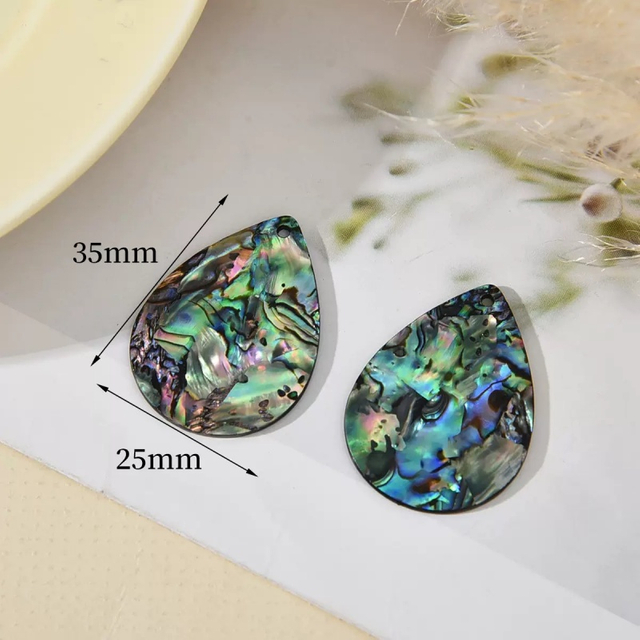 Natural Mother of pearl hollow pendant women jewelry earrings making abalone shell drop shape cutting bigger pendant fashion 