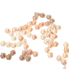 Natural Mother of pearl flower shape carving pink shell earrings design queen conch women necklace DIY making small beans 