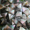 Natural Mother of pearl triangle shape design cutting jewelry inlay making earrings women necklace black shell rings design 