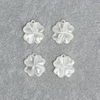 Natural Mother of pearl flower shape cutting for bracelet making clover design women jewelry DIY using earring design inlay making